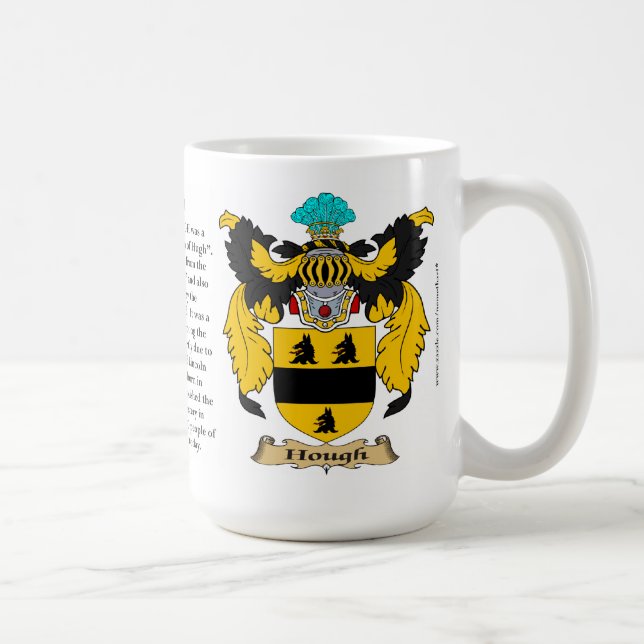 Houghname, der Ursprung, die Bedeutung und das Tasse (Rechts)