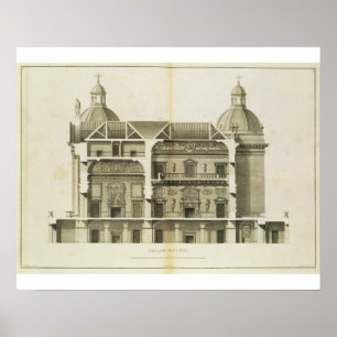 Houghton Hall: Querschnitt des Halls und des Poster