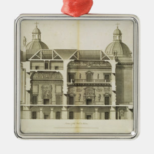 Houghton Hall: Querschnitt des Halls und des Silbernes Ornament