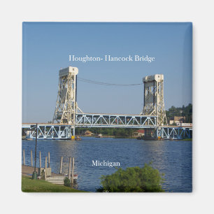 Houghton Hancock Bridge Magnet