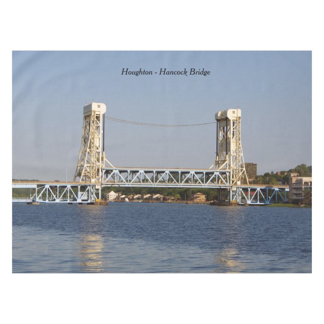 Houghton Hancock Bridge Tischtuch Tischdecke (Vorderseite (Horizontal))