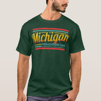 Houghton Lake Michigan Vintage-Souvenir 70er 80er T-Shirt