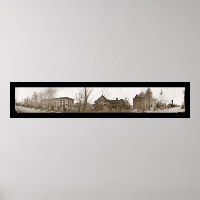 Houghton MI Uni Foto 1910 Poster (Vorne)