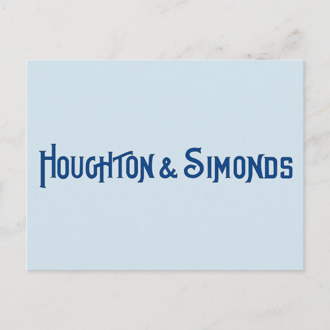 Houghton & Simonds Postcard Postkarte (Vorderseite)