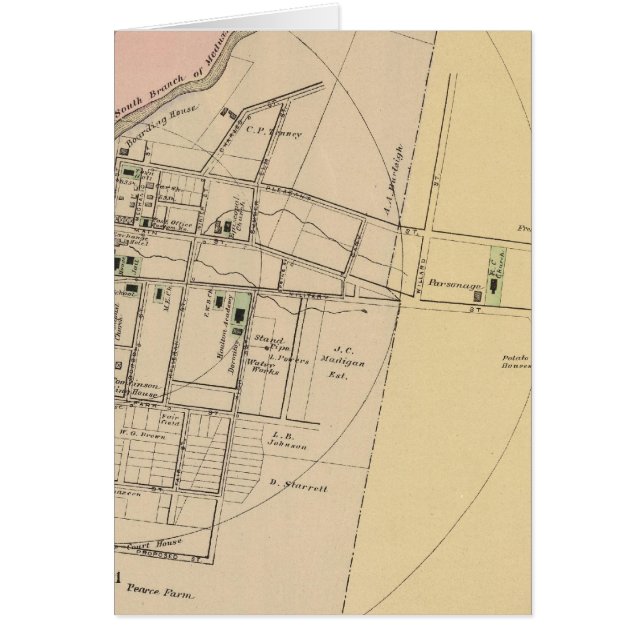 Houlton, Aroostook Landkreis Karte (Vorne)