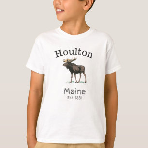 Houlton Maine, Elch, Junge T-Shirt