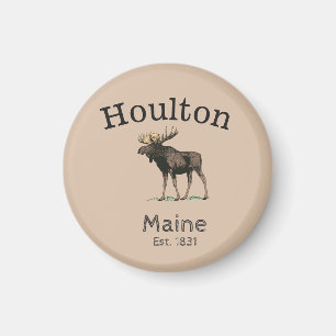 Houlton Maine Moose Magnet