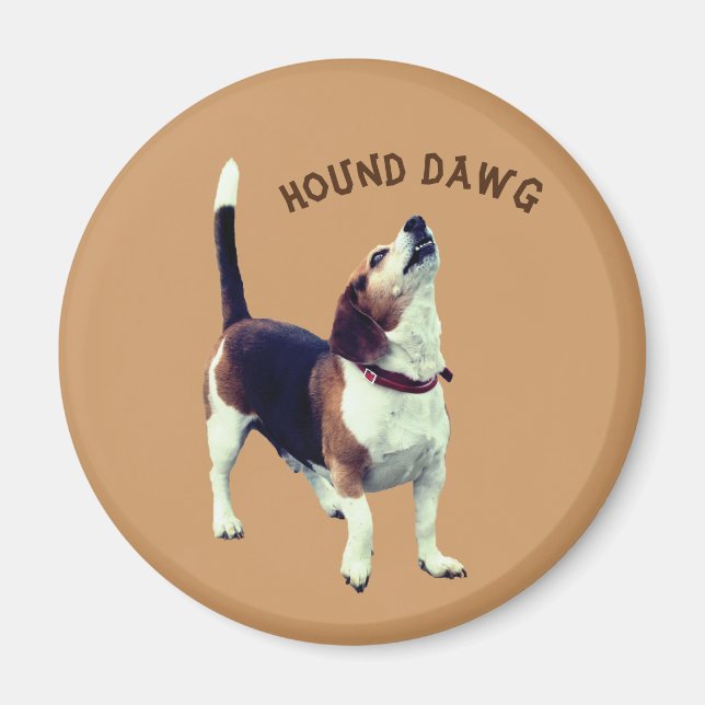 Hound Dawg Beagle Dog Cute Magnet (Vorne)
