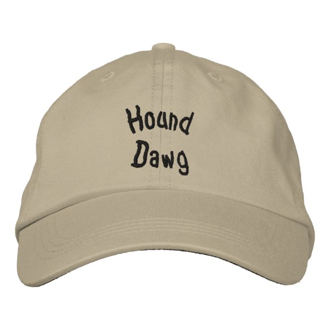 Hound Dawg Funny bestickter Hut (Vorderseite)