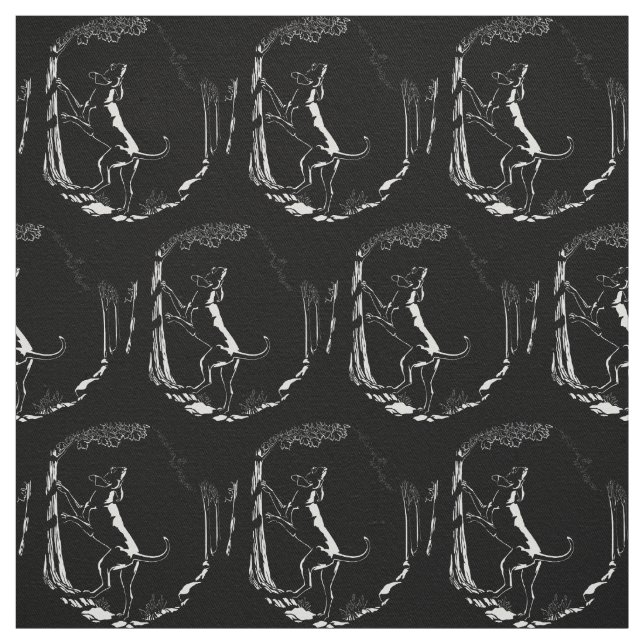 Hound Dog Art Fabric Fabric Hundemuster Stoff (Muster)