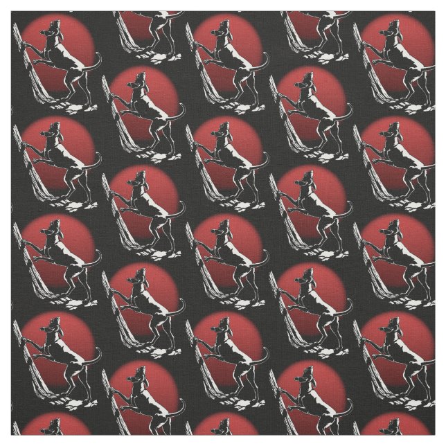 Hound Dog Art Fabric Fabric Hundemuster Stoff (Muster)