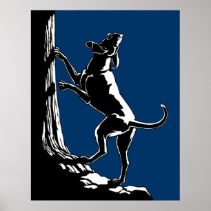 Hound Dog Art Poster Jagd Hund Lover Prints
