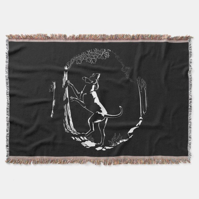 Hound Dog Blanket Jagd Hunde Kunst wirbeln Blanket Decke (Vorderseite)
