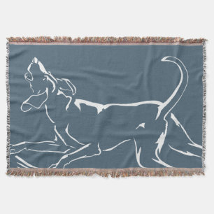 Hound Dog Blanket Jagd Hunde Kunst wirbeln Blanket Decke
