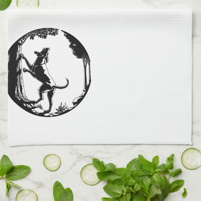 Hound Dog Handtuch Jagd Hund Kunst Handtuch (Gefaltet)