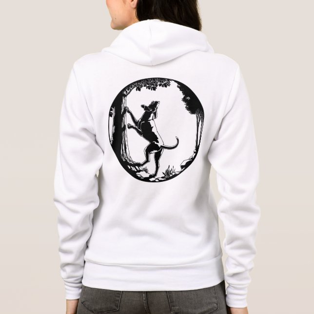 Hound Dog Hoodie Frauenjagd Hund Hooded Shirts (Rückseite)