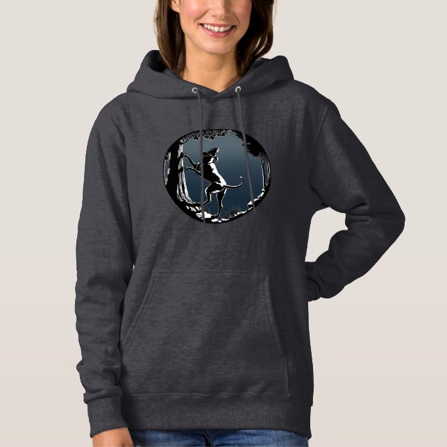 Hound Dog Hoodie Women's Junting Hunde Sports Jack (Vorderseite)
