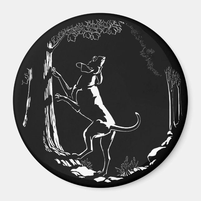 Hound Dog Magnet Jagd Hunde Kühlschrankmagnete Dek (Vorne)