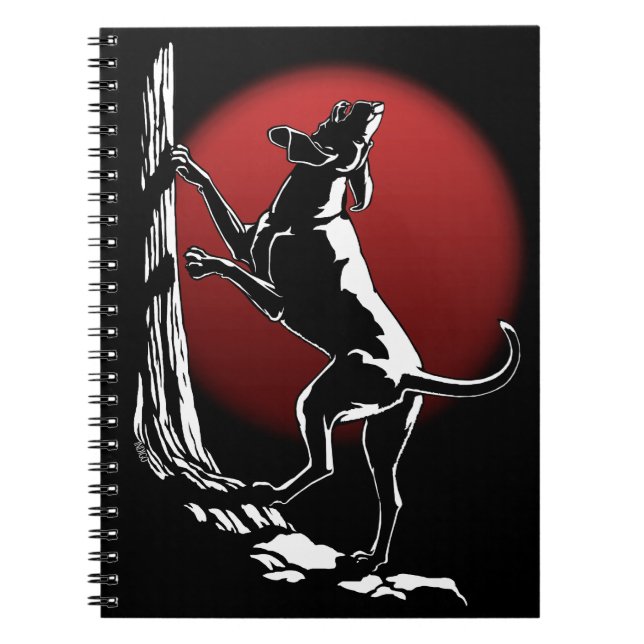Hound Dog Notebook Dog Journal Book Notizblock (Vorderseite)