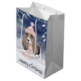 Hound Dog Weihnachten Mittlere Geschenktüte