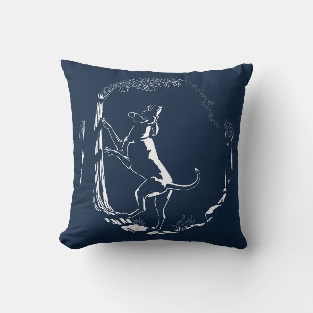 Hound Hund Art Throw Kissen Jagd Hunde Kissen (Vorderseite)