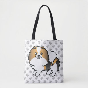 Hound Tricolor Spitz Niedlich Cartoon Dog & Paws