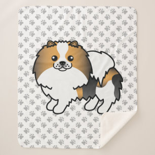 Hound Tricolor Spitz Niedlich Cartoon Dog & Paws Sherpadecke