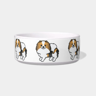 Hound Tricolor Spitz Niedlich Cartoon Hunde Napf