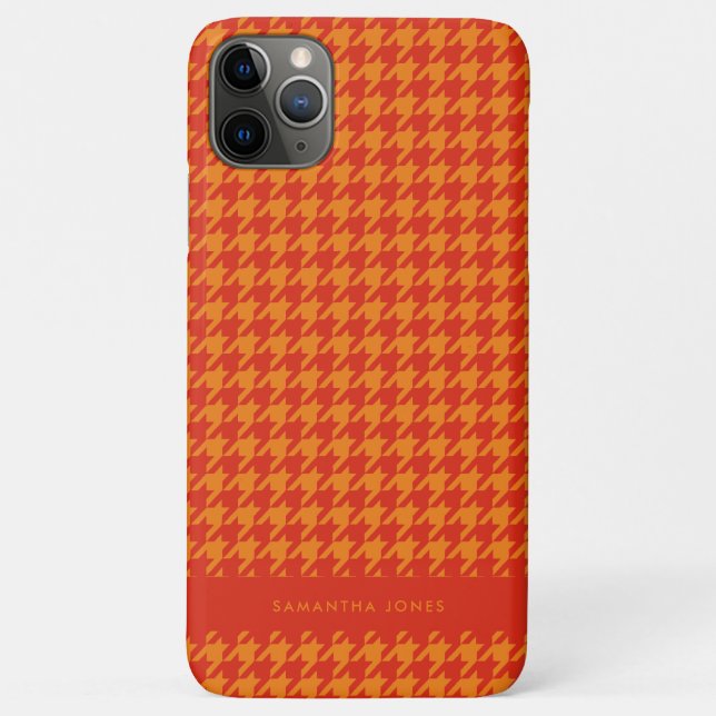 Hounds Tooth Personalisiert Case-Mate iPhone Case (Rückseite)