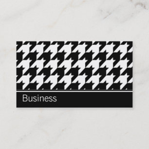 Houndstooth Elegant Retro Moderne Stilvolle Klasse Visitenkarte