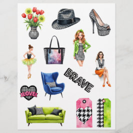 Houndstooth Mode Scrapbook Papier Ausschneideforme