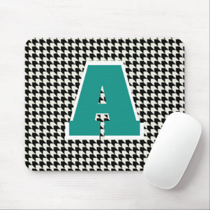 Houndstooth-Monogramm-Mauspad Mousepad