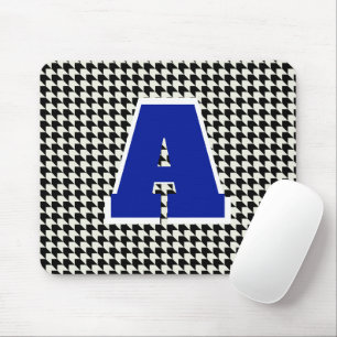 Houndstooth-Monogramm-Mauspad Mousepad