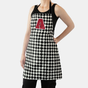 Houndstooth-Monogramm Schürze