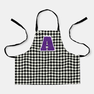 Houndstooth-Monogramm-Schürze Schürze