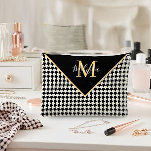 Houndstooth personalisiert zubehörtasche