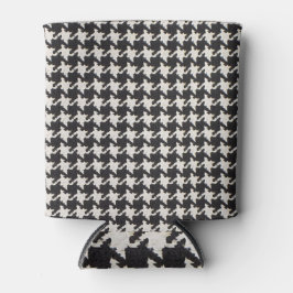 Houndstooth Schwarz Weiß Muster Dosenkühler