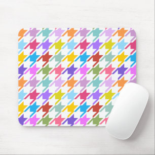 Houndzahnlampe Multicolor+White Big Pattern Mousepad