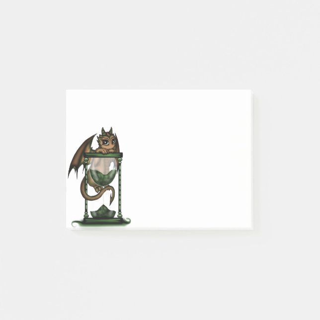 Hourglass-Drache Post-it Klebezettel (Vorderseite)
