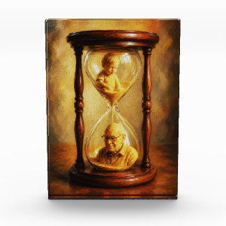 Hourglass of Life Time Passage Symbolic Painting Fotoblock