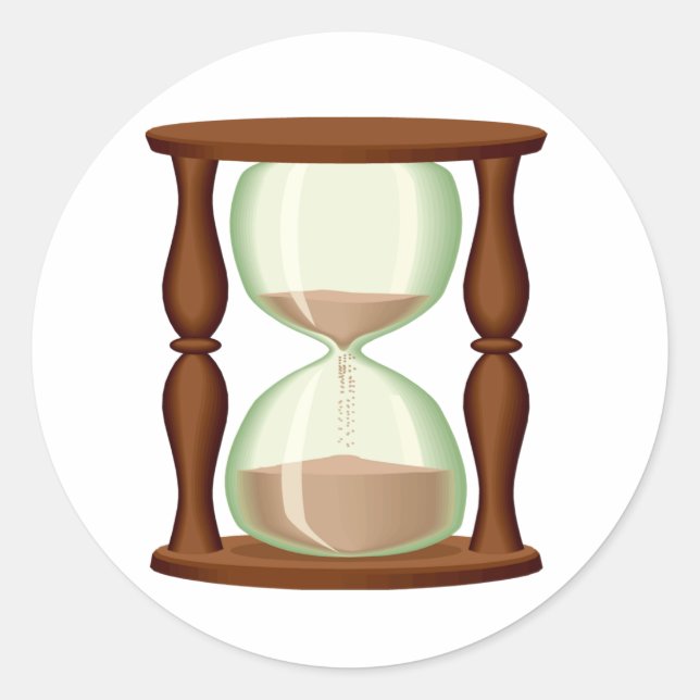 Hourglass Sands Runder Aufkleber (Vorderseite)