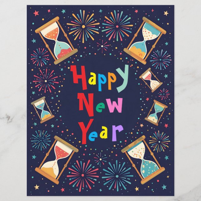 Hourglasses Scrapbook Paper (Vorderseite)