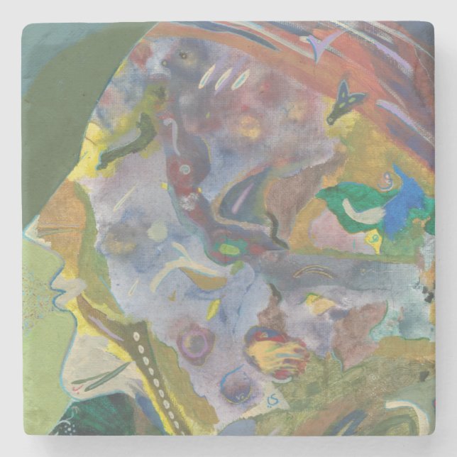 Houria - Untersetzer aus Marmor (Vorderseite)