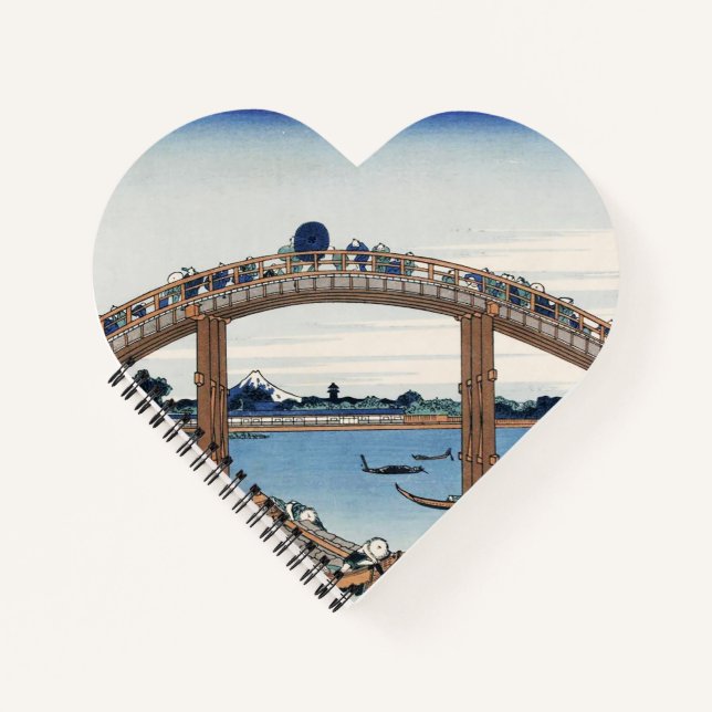 Housai Mount Fuji von unterhalb der Men's Bridge Notizbuch (Vorderseite)