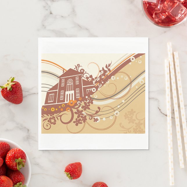 House Art Paper Napkins Serviette (Von Creator hochgeladen)