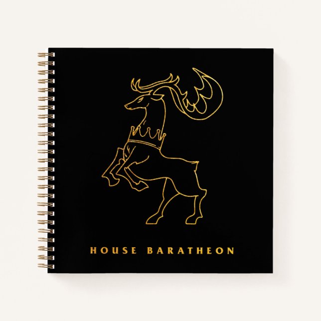 House Baratheon Icon Notizbuch (Vorderseite)