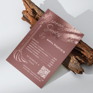 House Behaltend Haushaltspreis Rose Gold Blush Qr  Einladung