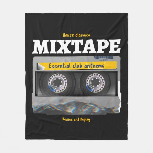 House Classics Mixtape Club Anthems Fleecedecke (Vorderseite)