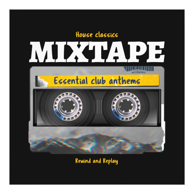House Classics Mixtape Club Anthems Fotodruck (Vorne)