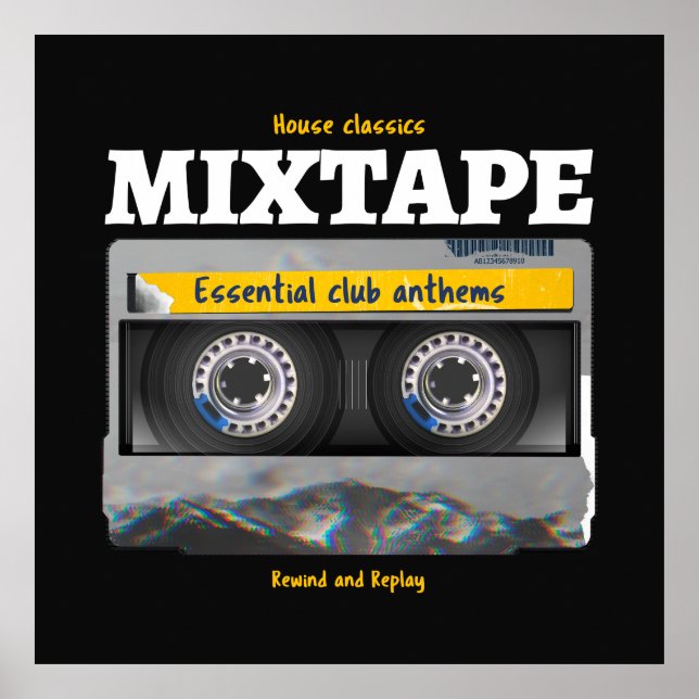 House Classics Mixtape Club Anthems Poster (Vorne)
